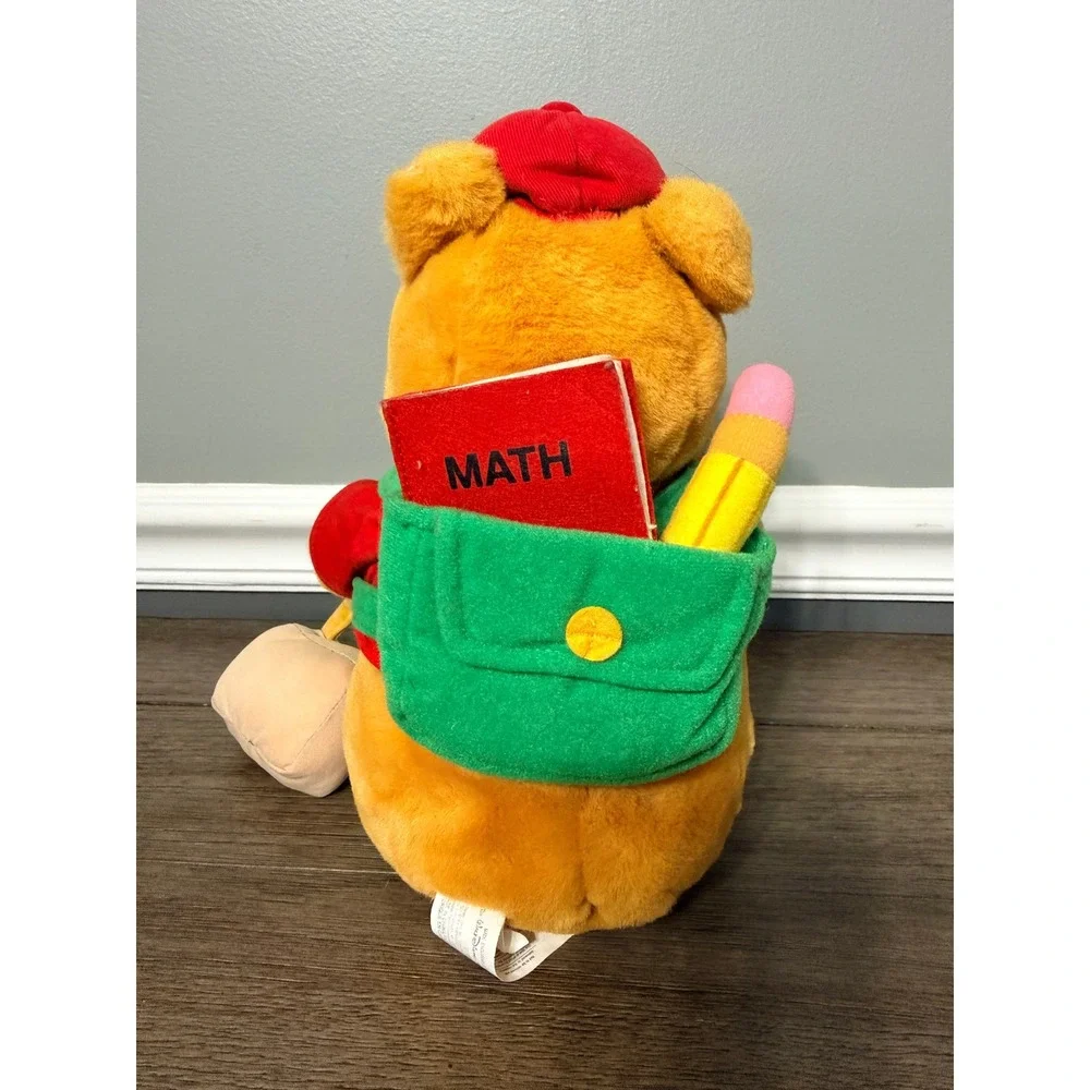 Disney Store Winnie the Pooh Back to School Plush Backpack Math‎ Book Pencil 11